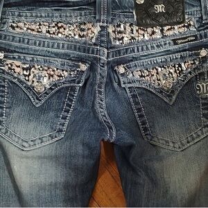 Gorgeous Miss Me Boot Embellished Jeans With 32-1/2” Inseam